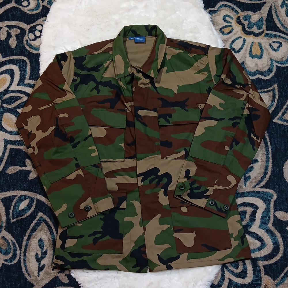 New Propper BDU coat green camo print jacket mens medium